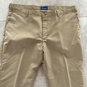 LEE Men's Total Freedom Classic Fit Flat Front Khaki Pants - Size 42 x 30